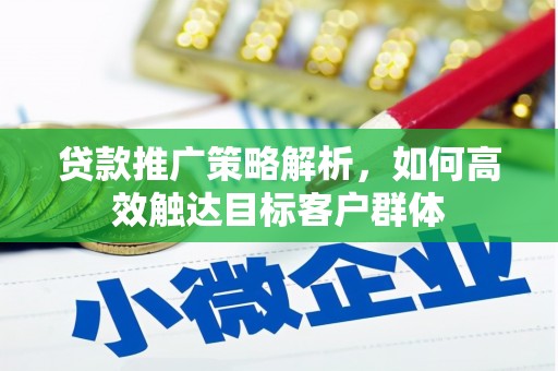 桥东贷款推广策略解析，如何高效触达目标客户群体