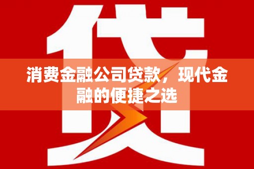 桥东消费金融公司贷款，现代金融的便捷之选