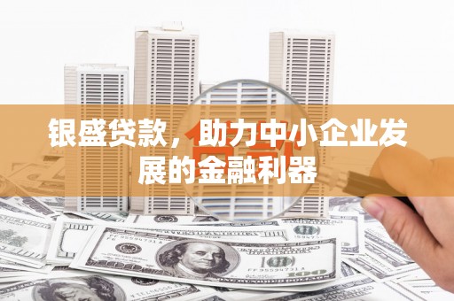桥东银盛贷款，助力中小企业发展的金融利器